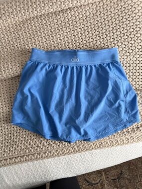 ALO Yoga Women's Light Blue Athletic Shorts